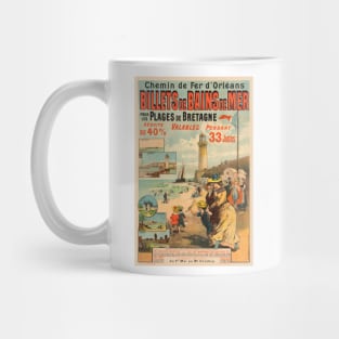 Billets de Bains de Mer Vintage Poster 1890 Mug